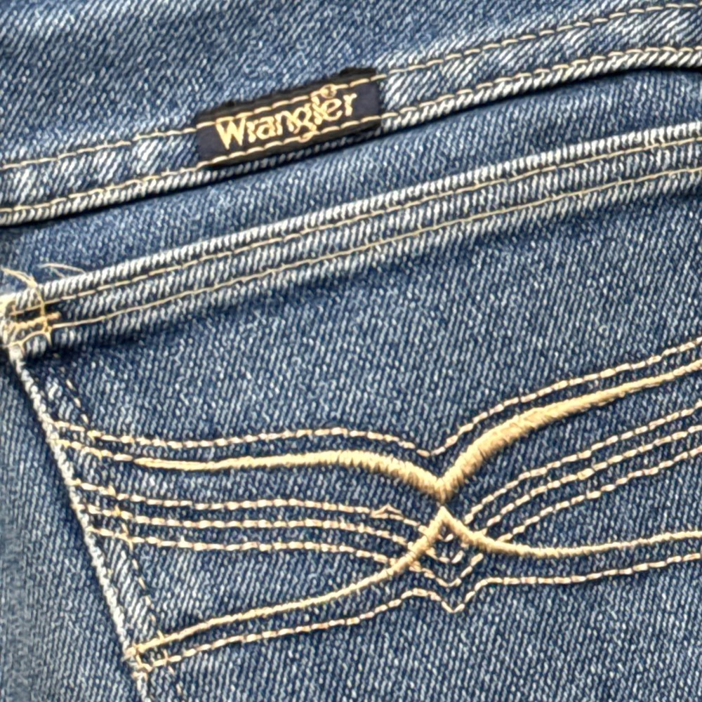 Wrangler Jeans Womens 8 Vintage Straight Leg Denim Made in USA - Picture 11 of 12